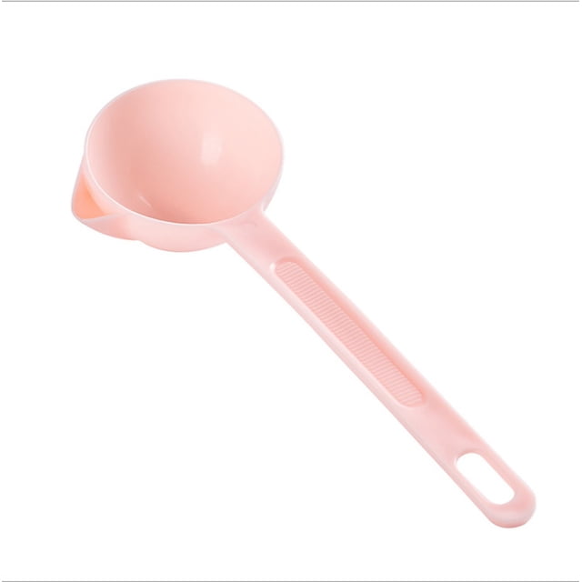 Oleegame 1PC Stainless Steel Cutlery Set PP Plastic Oil Separator Soup Spoon Food Fat Separator Oil Spoon Grease Filter Separator Pot Oil Filter Spoon Home Kitchen And Cooking Soup Colander Pink