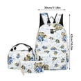 thumbnail image 3 of Vaidha Leisure Backpack Three Piece Set Large Capacity Student Backpack Backpack Floral Backpack Girl Backpack Suitable For School Travel And Going Out, 3 of 4