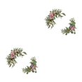 thumbnail image 3 of Ruiboury Romantic Wedding Arch With Fake Flowers Realistic Appearance No Withering Purple Peony 2Set, 3 of 6