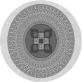 thumbnail image 1 of Ahgly Tapis Rond Lavable en Machine Intérieur Transitionnel Gris Platine, 3 Pieds Rond, 1 of 7