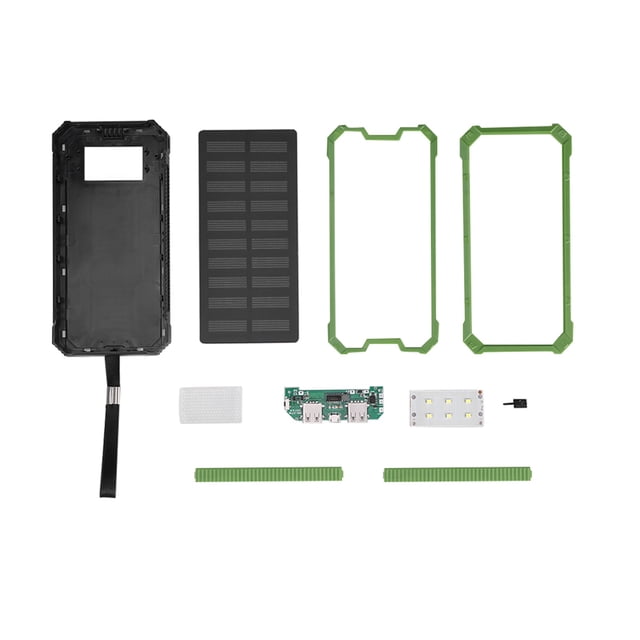 Power Bank Case, 20000mAh Large Capacity Solar Power Bank Safe And Environmental Friendly Suitable For Sport For For School For Home For Travel For Outdoors