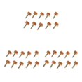 thumbnail image 1 of mmirethe Chaussure Réparation Chevilles de Remplacement Haut Talon Pointes Robinets Tampons Performance Améliorée Abricot Épais 9mm 9mm Épais Broche 3Set, 1 of 6