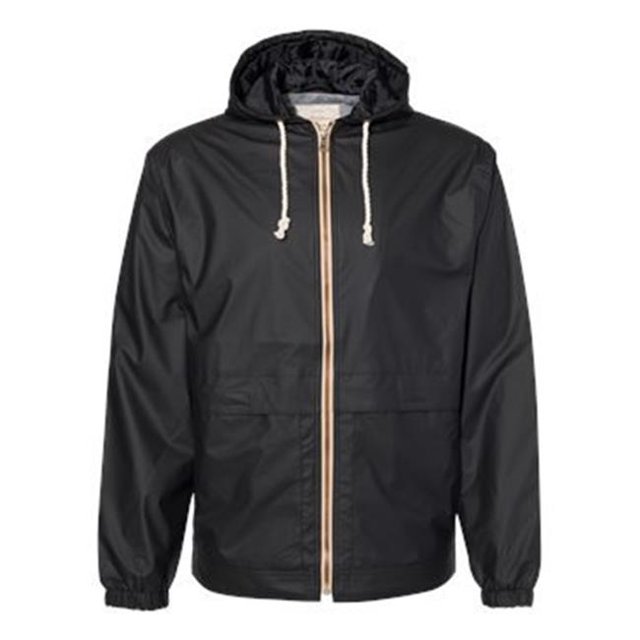 Weatherproof B04452504 Vintage Hooded Rain Jacket, Black - Medium
