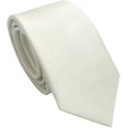 thumbnail image 2 of LAICAIW Cravate Fine à Rayures Texturées 6 cm / 2.4 Pouces pour Hommes (Blanc), 2 of 6