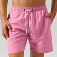 thumbnail image 1 of asjyhkr Mens Beach Shorts Lightweight Quick Drying with Pockets Elastic Waist Workout Shorts,17 Colors, 1 of 6