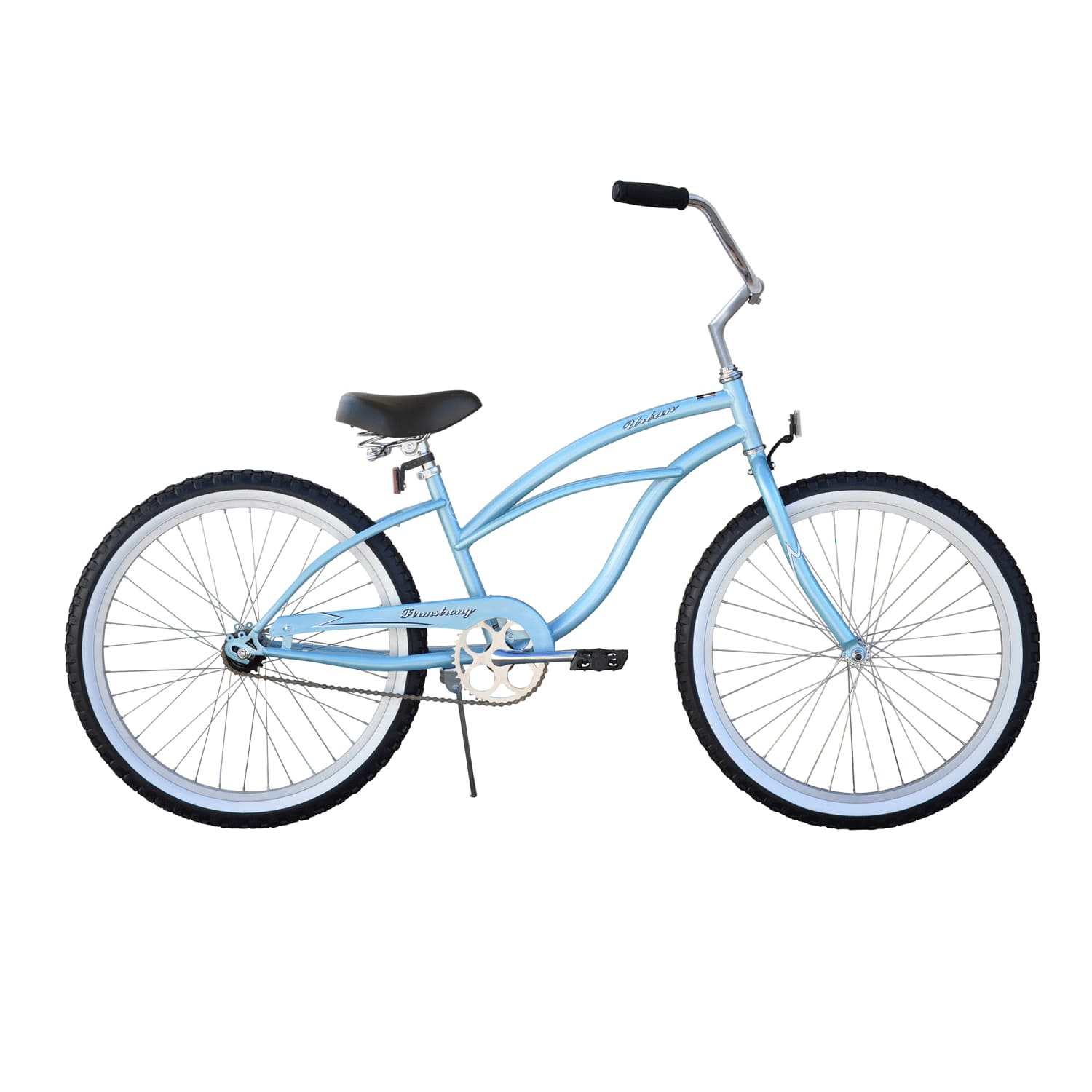 Firmstrong Urban Lady Single Speed Women's 24" Beach Cruiser Bike, Baby Blue