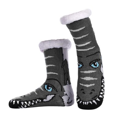 GDREDA Running Socks Mens Warm Slipper Socks Soft Cozy Fuzzy Lined Winter Non Indoor Christmas Socks Black,A