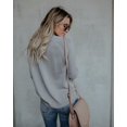 thumbnail image 2 of Women's Sweater Large Size Love Sweater Long Sleeve Top, 2 of 2