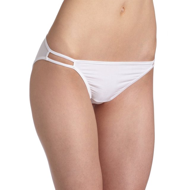Vanity Fair Womens Body Shine Illumination String Bikini, 6, Star White
