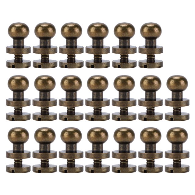 ESTINK Belt Screws, Wear Resistance Brass Rivets For Handbags For Shoes