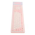 thumbnail image 1 of Foldable Silicone Keyboard, 107 Keys USB  Rollup Keyboard, Waterproof, Dust Proof and Crumb Proof Soft Touch Keyboard, Silent and Portable for PC, Notebook, Laptop, 1 of 7