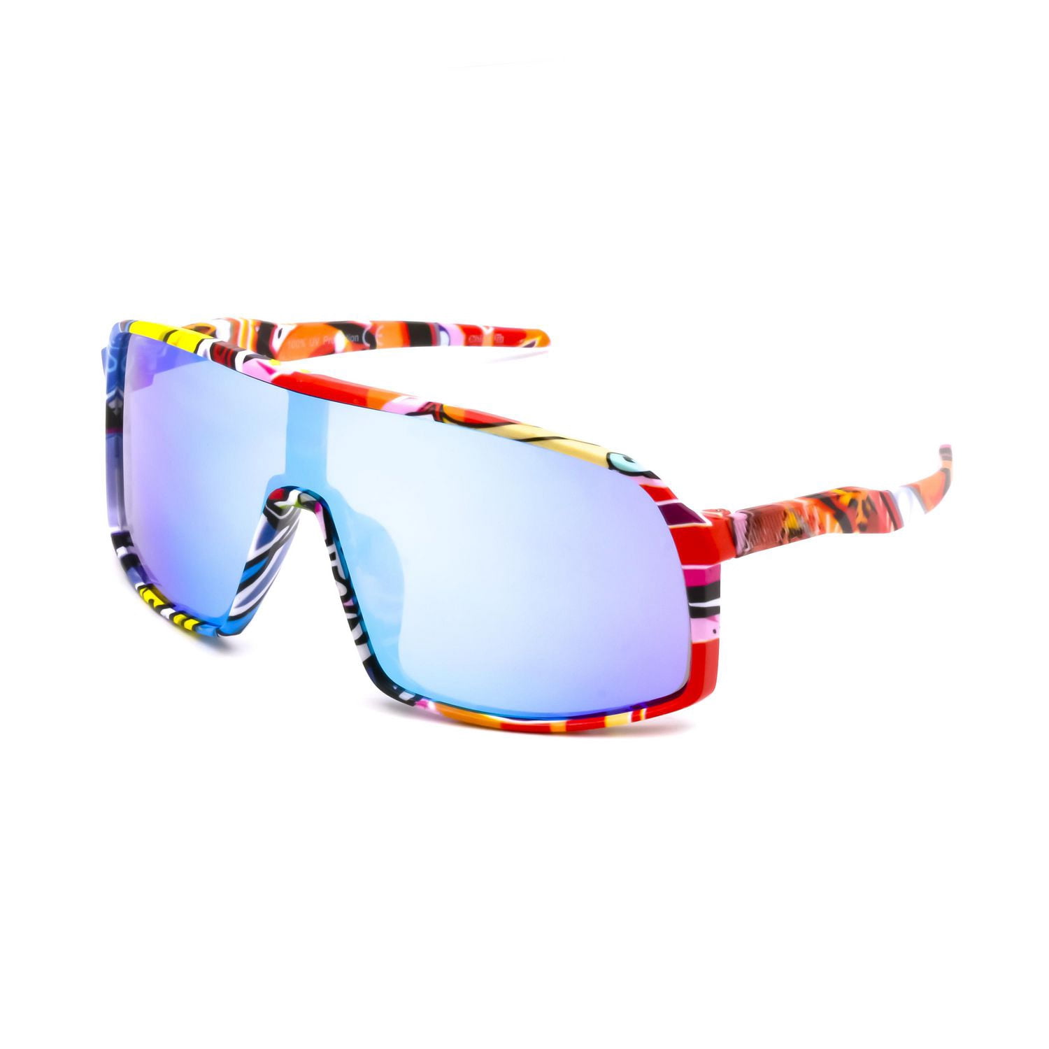 George Kids Boys Cartoon Print Shield Sunglasses