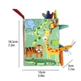 thumbnail image 3 of Baby Toys Baby Books Children 3D Animal Tails Cloth Book Baby Puzzle Educational Learning Toy, 3 of 3