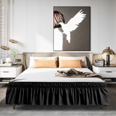 EGNMCR Bed Skirts Home Decor Items Used To Cover The Perimeter Of The Bed Aesthetics And Comfort Bed Skirts bed skirt