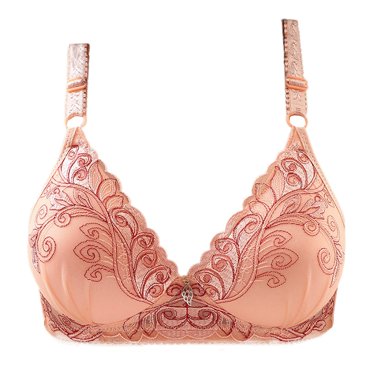 FhsagQ Bra Women Bras Plus Size Costume Outfit Women's Beautifully Embroidered Floral Bra Push up Pair Support Comfort Bra Thin Fashion Small Bra Women 36