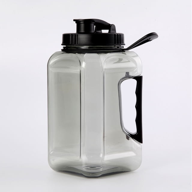 Wuztai Large Capacity Water Bottle, 2.4L Motivational Time Marker Sports Bottle, Leak-Proof BPA Free Reusable Water Jug for Gym Fitness Office Hiking