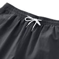 thumbnail image 3 of Plebaso Mens Casual Shorts Elastic Waist Summer Shorts Drawstring Solid Color Lounge Shorts with Pockets, 3 of 6
