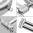 thumbnail image 4 of Wall Mount Makeup Mirror, 10X Magnifying Two Side LED Lighted Vanity Mirror for Bathroom, 360° Rotatable, USB Rechargeable and 7 Inch Extendable Arm,Chrome, 4 of 8