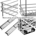 thumbnail image 3 of 2 Tier Kitchen Pull Out Cabinet Spice Rack Organizer, 5 /6 /8 Inches Width Slide Out Under Cabinet Sliding Shelf, 3 of 6