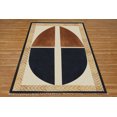 thumbnail image 1 of Casavani Hand Block Printed Cotton Dhurrie Blue Kitchen Area Mat Square Outdoor Rug Home Decor Kilim 9x9 feet, 1 of 1