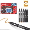thumbnail image 1 of Sharpie Creative Markers, Earth Tones, Water-Based Acrylic Markers, Bullet Tip, Assorted Colours, 5 Count, 1 of 9