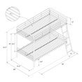 thumbnail image 4 of DHP Dusty Metal Bunk Bed, Pink, 4 of 8
