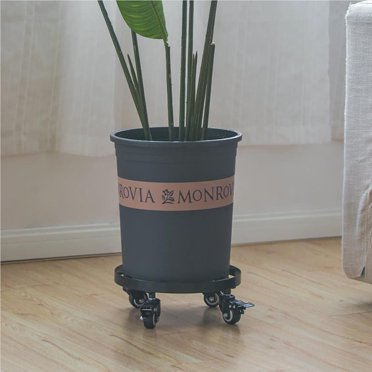 Redempat Movable Plant Stand Flower Pot Tray with Universal Wheels for Indoor and Outdoor Use No.1