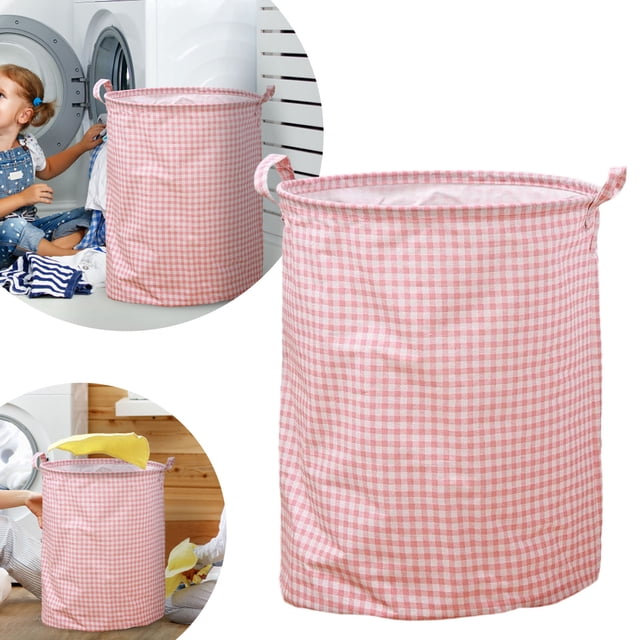 BKER Patterned Linen Laundry Hamper Without Lid Large Open Top Dirty Stylish And Breathable Fabric For Bedroom Or Bathroom Easy And Durable Design