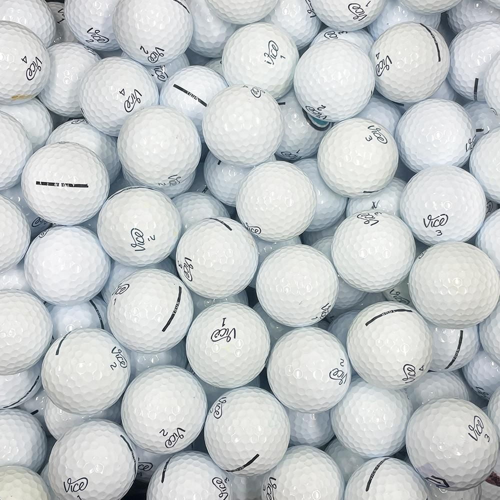 Mulligan - 100 Vice Mix AAA Recycled Used Golf Balls, White