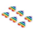 thumbnail image 2 of Iron On Patches, Multipurpose Rainbow Heart Patches Mini Portable DIY  For Sewing For Clothing Repair White Border, 2 of 8