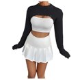 thumbnail image 2 of Qertyioot Chandails Tricotés pour Femmes, Mode pour Femmes Manches Longues de Noël Col Rond Ample Tendance Hauts Blouse Chandail, 2 of 4