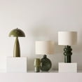 thumbnail image 2 of Bouclair Lampe de Table en Verre Kaki, 2 of 9