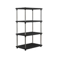 thumbnail image 1 of SIYTUAU 4 Tier Storage Shelf Unit Black Plastic 31.4X16.5X8.6 Inch Shelving For Pantry Kitchen Bathroom Laundry Organization Space Saving Design, 1 of 7