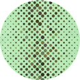 thumbnail image 1 of Ahgly Company Tapis de Zone Ronds d'Intérieur Lavables à la Machine, Style Transitionnel, Verts, 7 Pieds Rond, 1 of 7