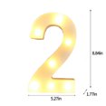 thumbnail image 2 of TopLLC Light Up Letters , LED Letters Lights Sign Alphabet And Number Big Lights Letter For Party Birthday Bar Battery Powered Christmas Decor Letter Lights on Clearance, 2 of 2