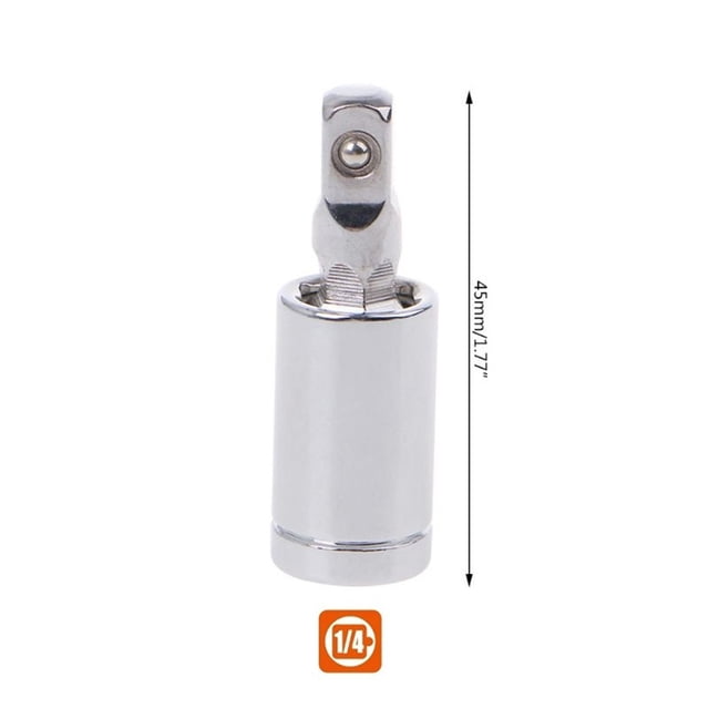 Bgsha Universal Joint 360 Deg Ratchet Angle Extension Bar Socket Adapter 1/4 3/8 1/2\"