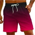 thumbnail image 1 of FAIWAD Mens Summer Gradient Shorts Casual Classic Short Pants Elastic Waist Drawstring Comfort Beach Shorts, 1 of 9