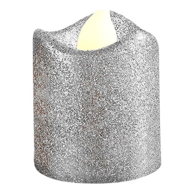 Candle Light Wedding Bar Decoration LED Powdered Small Candle Gold Wavy Mouth Candle