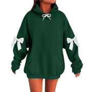 ZMFXJPE Womens Pull Over Sweat Shirt Hooded Sweater Oversize Sweatshirt Women's Hoodies Pullover Hoodie Sweaters(Army Green,5XL)