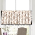 thumbnail image 4 of Valances for Windows Kitchen Curtains - Window Blackout Short Pole Pocket Curtain Panel, Suitable for Small Windows, Bathrooms, Basements Window Curtain Panels, 4 of 7