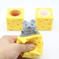 thumbnail image 1 of Squish Cheese Mouse Toy Squish Cheese Toy Stress Relief Squeeze Toy Anxiety Relief Squeeze Toy Squish Cheese Mouse Toy Environmental Friendly Soft Silicone Anxiety Stress Relief, 1 of 5