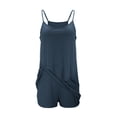 thumbnail image 4 of Robe de Tennis pour Femmes avec Shorts Intégrés, Robe de Golf d'Été Athlétique à Bretelles Spaghetti, Mini Combinaison-Robe avec Poches, 4 of 5