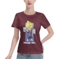 thumbnail image 1 of Women's Basic Short Sleeve T-Shirt Super Saiyan, 1 of 6