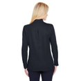 thumbnail image 2 of Ladies' CrownLux Performance Plaited Long-Sleeve Polo - BLACK - XS, 2 of 3