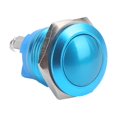 thumbnail image 4 of Bouton Poussoir en Métal Interrupteur Boule Oxydation Complète Auto-Réinitialisation Jog Vis Pied Contrôle de Puissance 16mm 220vBlue, 4 of 8