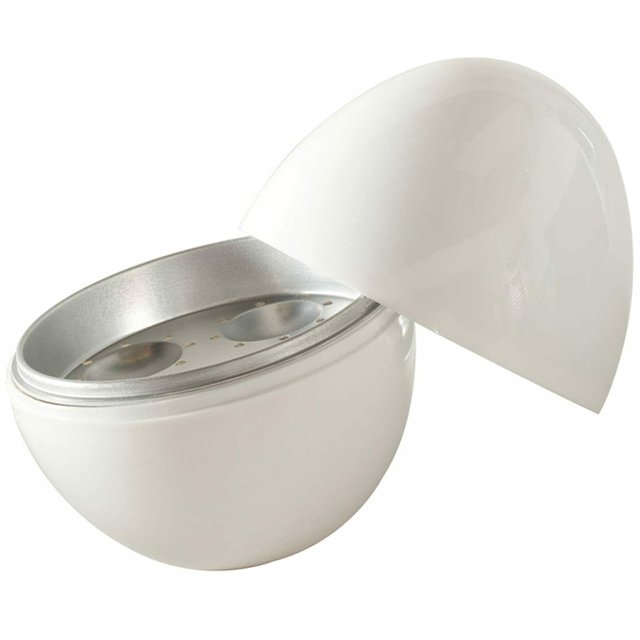 LRXIYODE Egg Shape Egg Cooker White PP Moisture Retention 1Pack