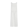 thumbnail image 4 of zanvin Ensembles 2 Pcs pour Femmes, Ensemble Décontracté 2 Pcs pour Femmes en Lin avec Short, Haut Sans Manches, Veste, Haut/chemise Sans Manches à Col Ras du Cou, 4 of 5