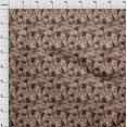 thumbnail image 4 of oneOone Cotton Silk Brown Fabric Abstract Floral Sewing Material Print Fabric By The Yard 42 Inch Wide-1ra, 4 of 5