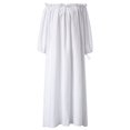thumbnail image 4 of LSLJS Women Plus Size Daily Casual Open Shoulder Vintage Loose Boho Maxi Dress, 4 of 7