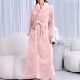 thumbnail image 2 of AherBiu Women's Robes Plush Warm Soft Long Robe Fleece Winter Party Housecoat Bathrobe with Pockets, 2 of 4